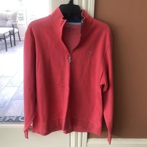 Vineyard Vines- Nantucket Red Long sleeve zip up